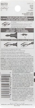 Maybelline New York Master Precise Curvy, Black, 2 Count - Image 3